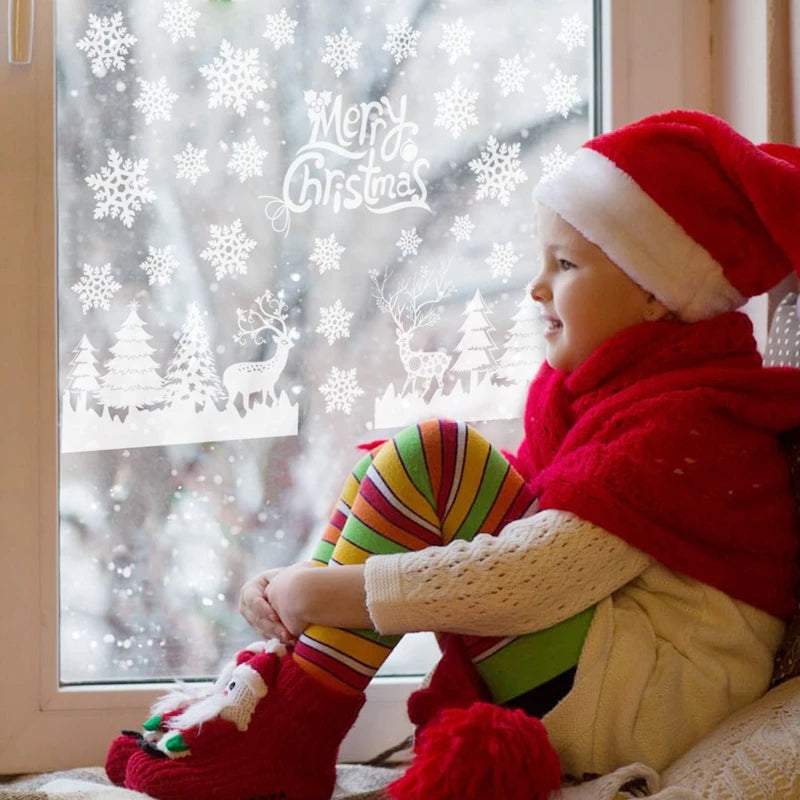 Festive Christmas Wall & Window Stickers Decor - Image 59