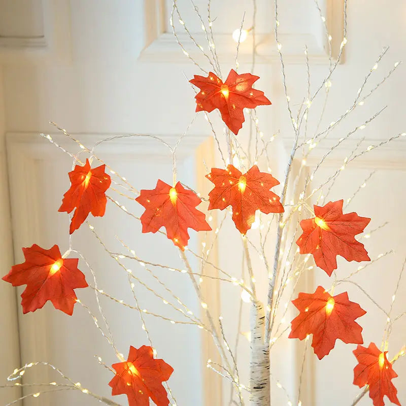 10 LED Autumn Maple Leaves Fairy Lights - Image 13