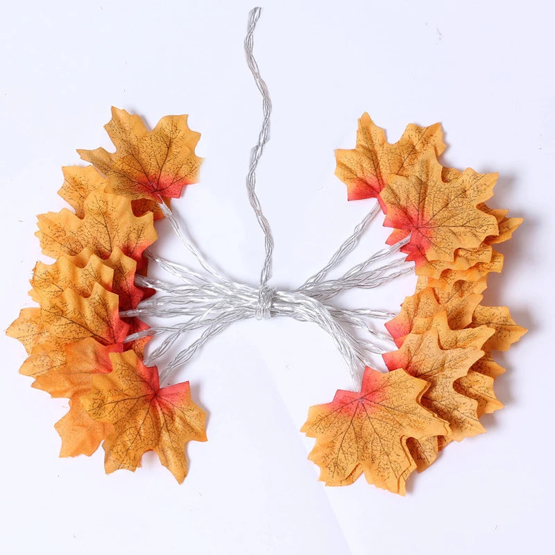 Enchanting LED Maple Leaf Garland for Festive Decor - Image 10