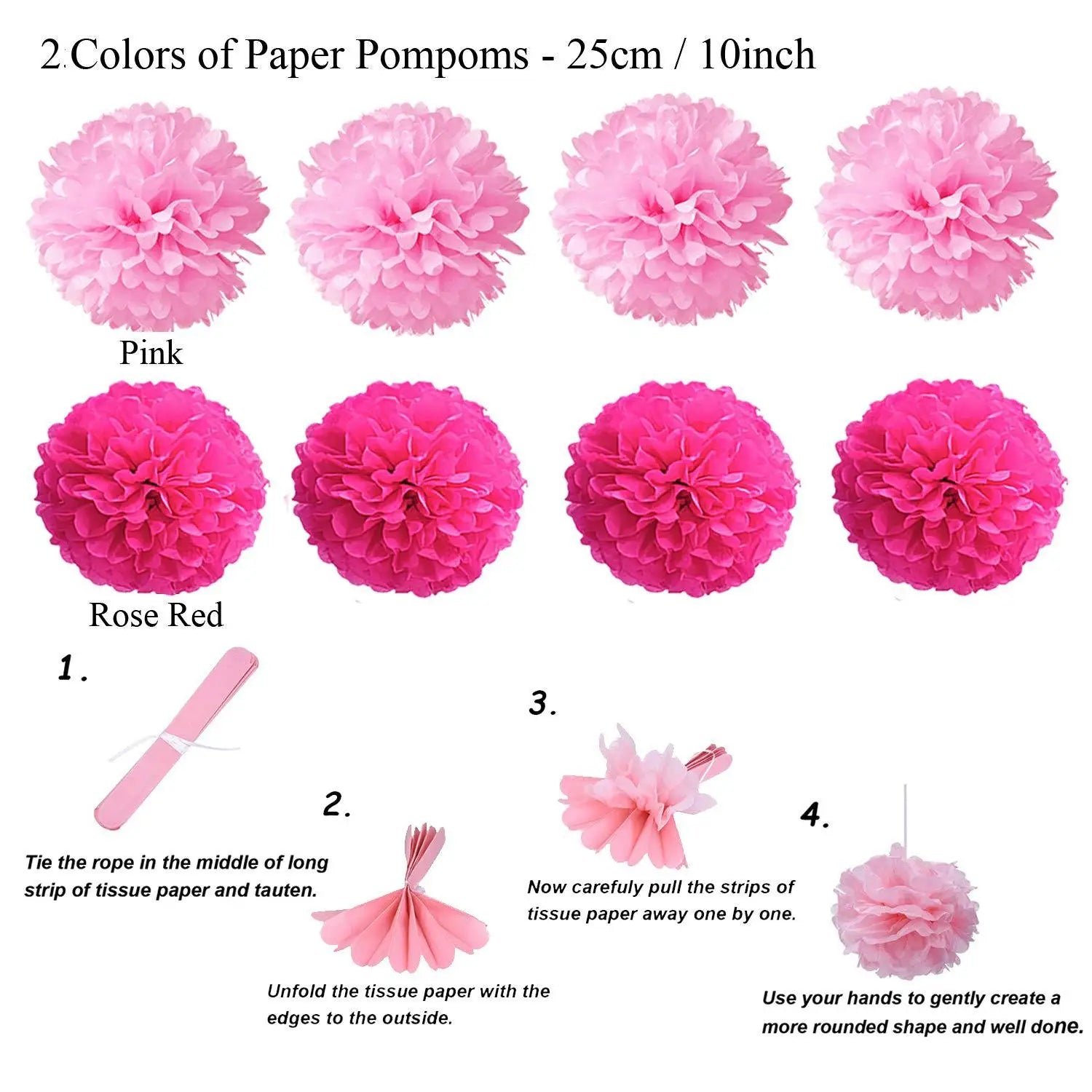 Festive 21-Piece Paper Fans & Bunting Set - Image 11