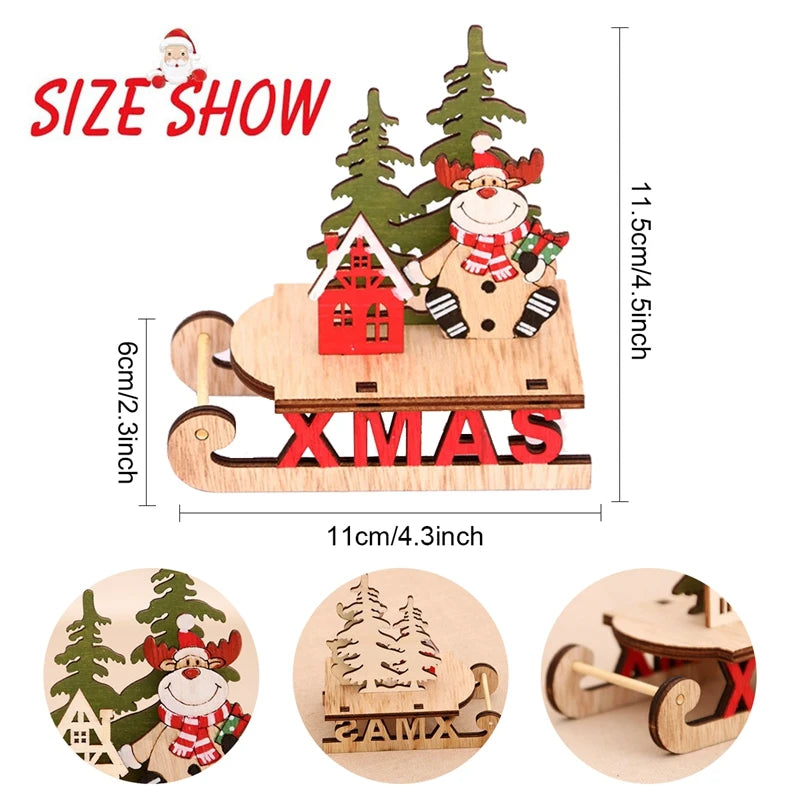 Charming Wooden Christmas Ornaments for Holiday Joy - Image 39