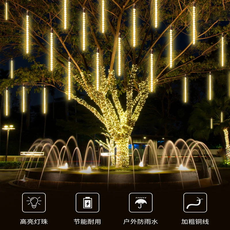 Waterproof LED Meteor Shower Lights for Christmas - Image 16