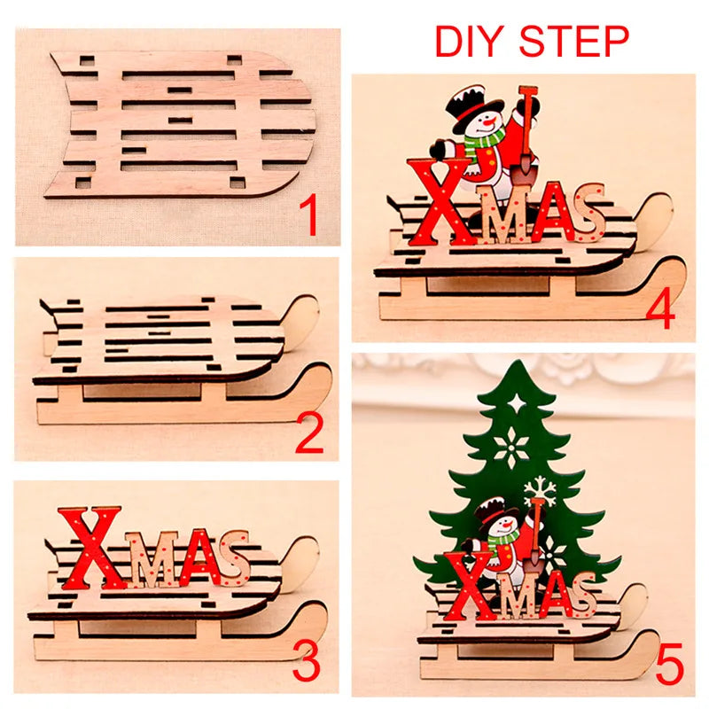 Charming Wooden Christmas Ornaments for Holiday Joy - Image 42