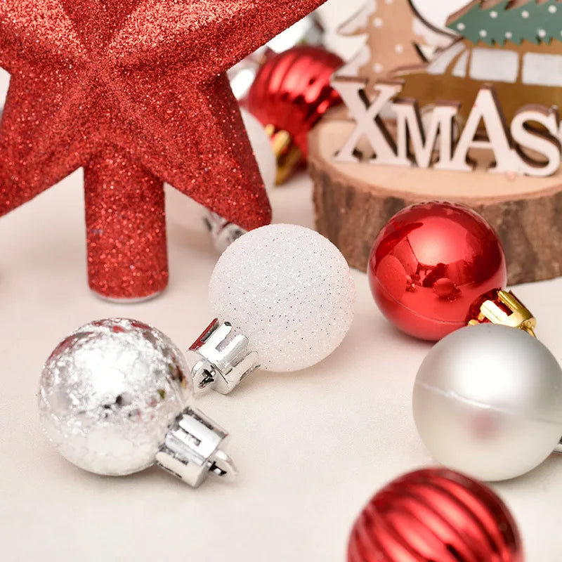 30-Piece Christmas Bauble Set for Tree Decor - Image 20