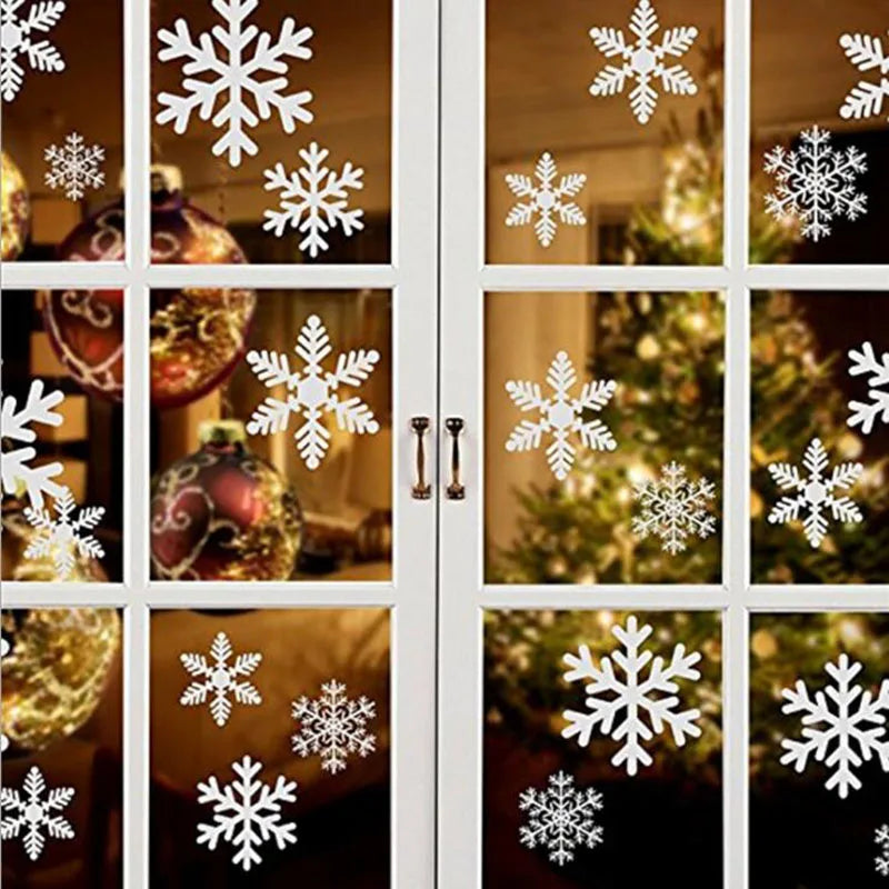 27-Piece Snowflake Window Decals for Festive Cheer - Image 6