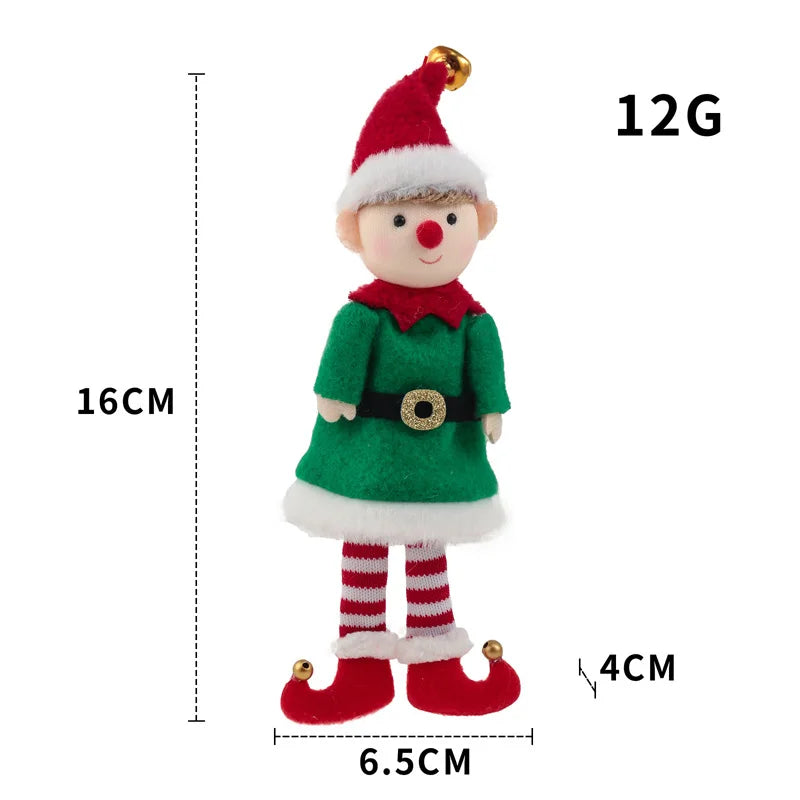 Charming Plush Elf Doll for Christmas Decor - Image 8