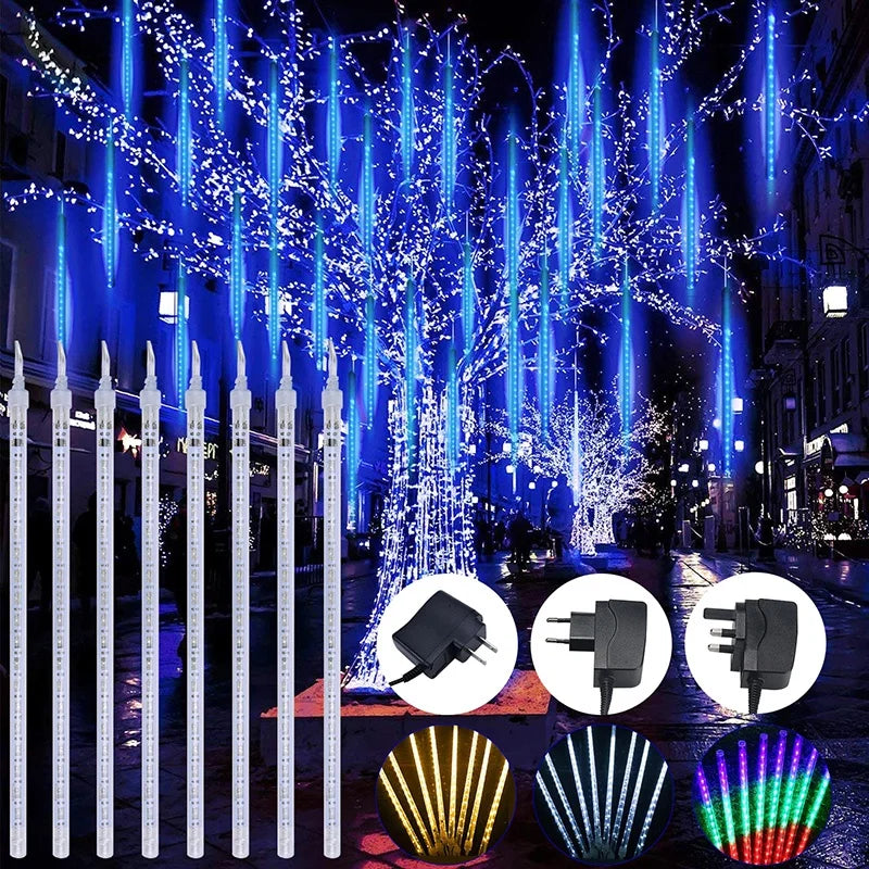 Waterproof LED Meteor Shower Lights for Christmas - Image 15