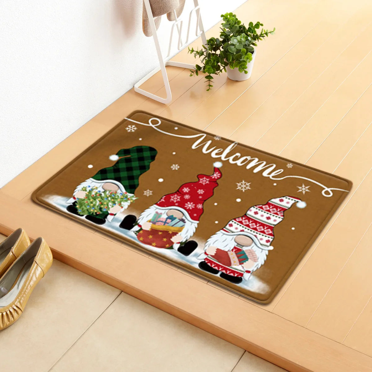 Festive Gnomes & Elk Christmas Doormat - Image 19