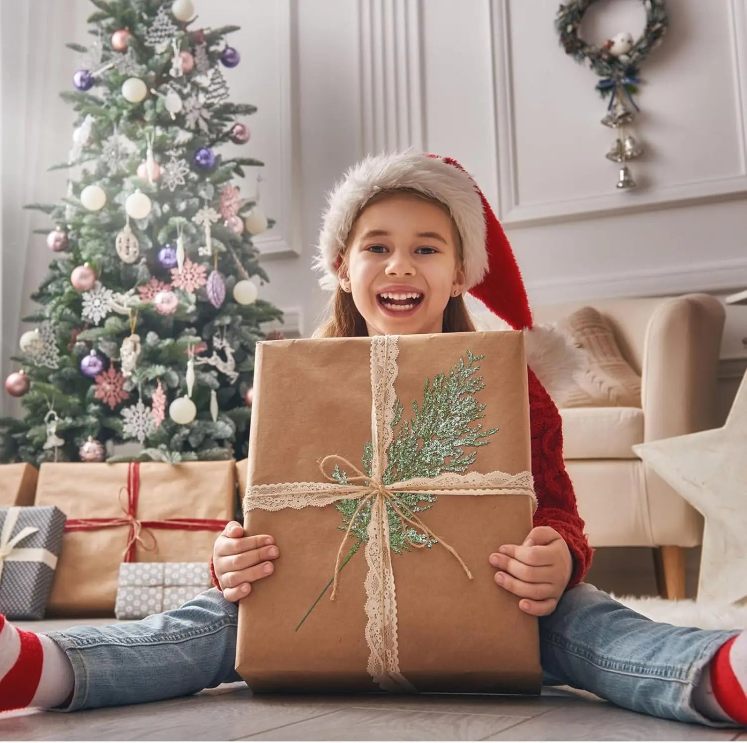 Faux Frosted Pine Christmas Sprigs - Decorate in Style - Image 16