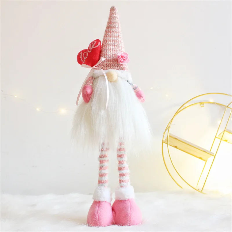 Charming Faceless Doll Christmas Table Decor - Image 26