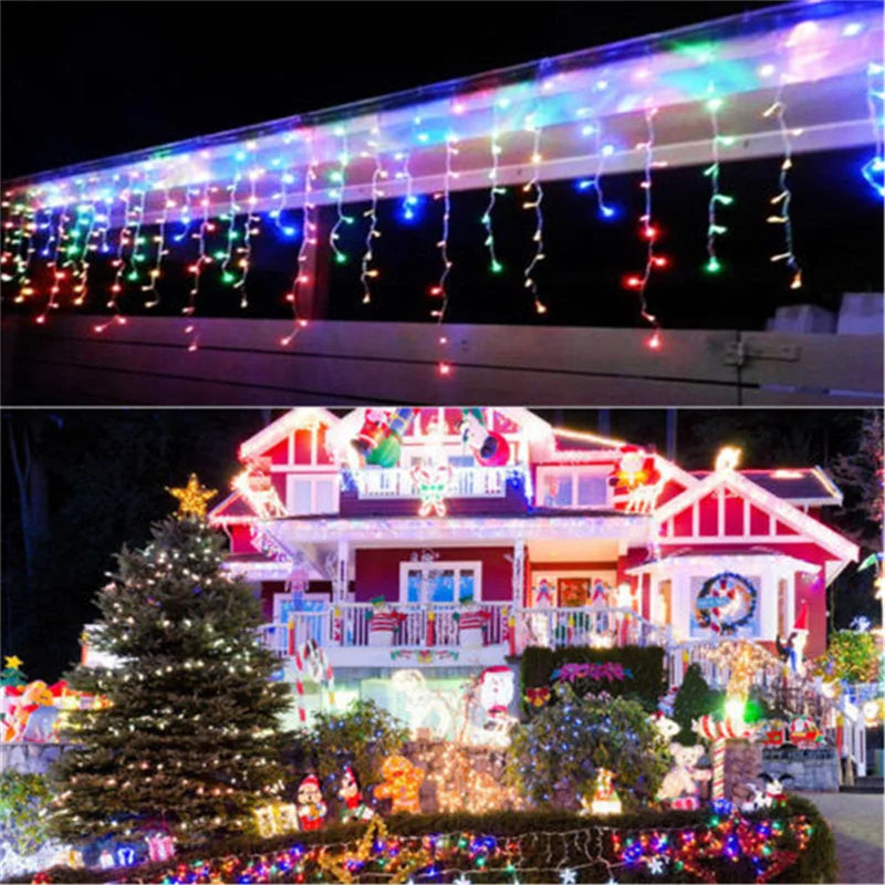 Festive 5M LED Waterfall Curtain Lights - Image 16