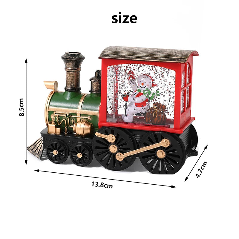 Enchanting Snowman Santa Music Box Christmas Ornament - Image 10