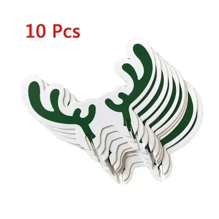 Festive Santa Hat Wine Glass Ornaments - 10/20/30PCS - Image 13