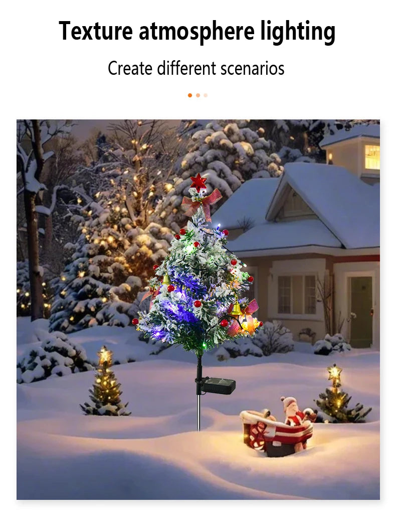 Enchanting Solar Snowflake Lights for Christmas Lawn - Image 11