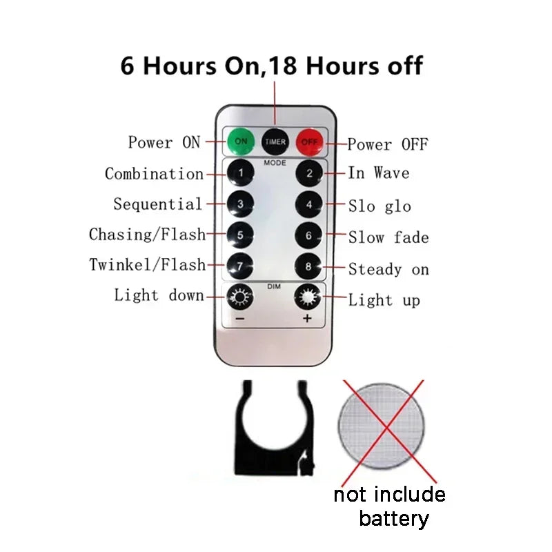 Magical USB Christmas Curtain String Lights 8 Modes - Image 19