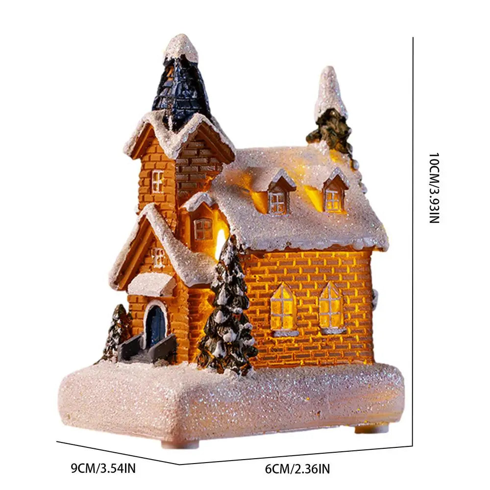 Glowing Christmas Village House LED Ornament Decor - Image 8