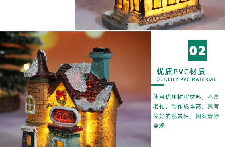 Enchanting LED Christmas Village House Ornament - Image 27