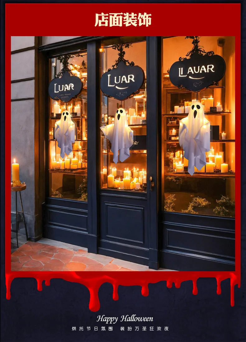 Spooky LED Glow Ghost Halloween Decor for All - Image 27
