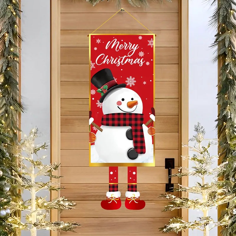 Charming Christmas Hanging Flag Decor for Home - Image 23