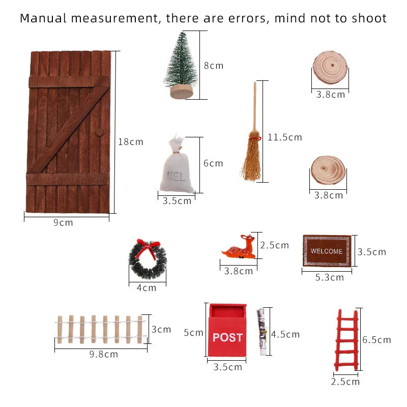 11-Piece Christmas Elf Door & Decor Set - Image 27