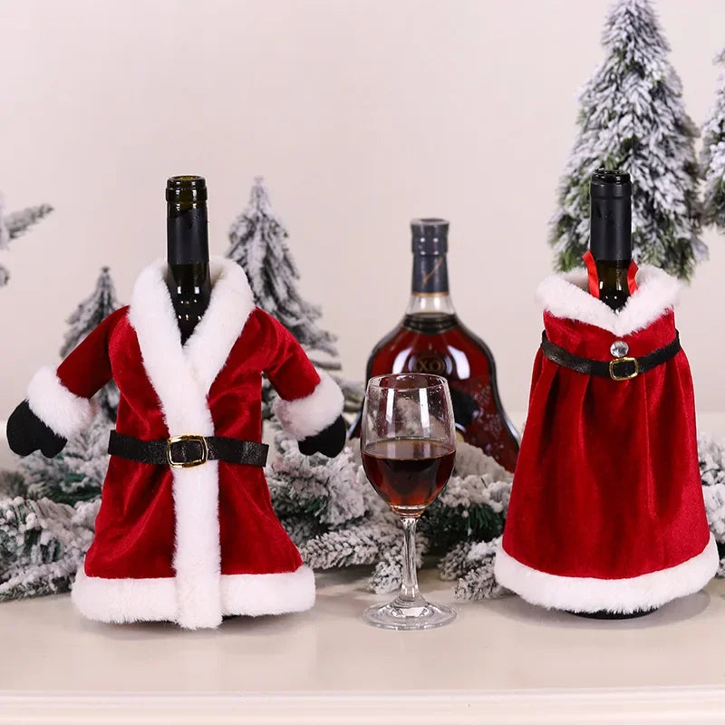 Festive Christmas Wine Bottle Cover & Ornament - Image 9