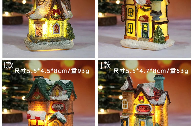 Enchanting LED Christmas Village House Ornament - Image 25