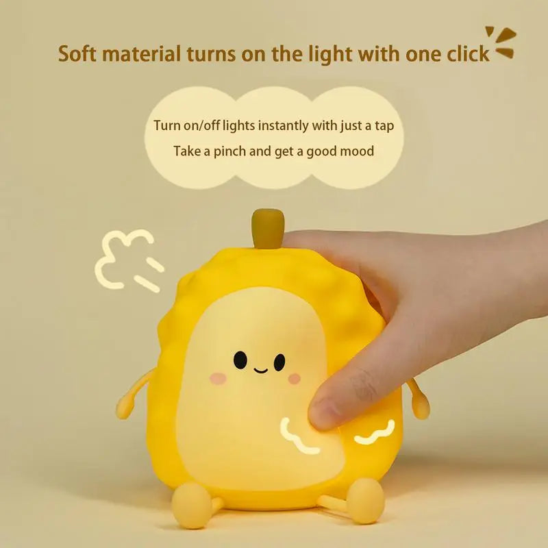 Adorable Touch Sensor Cartoon Durian LED Night Light - Image 3