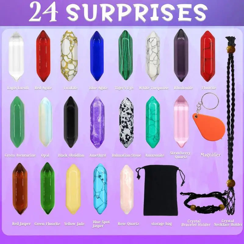 24-Day Natural Gemstone Advent Calendar Gift Set - Image 3