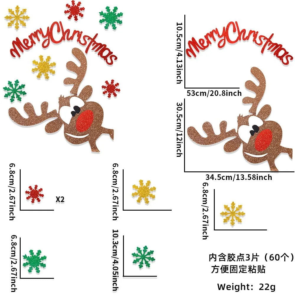 Festive Snowman & Santa Claus Window Stickers - Image 34