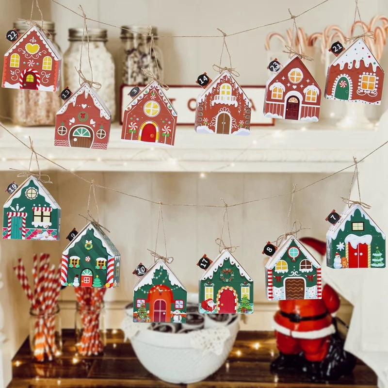 Festive Merry Christmas Paper Box Ornaments - Image 26
