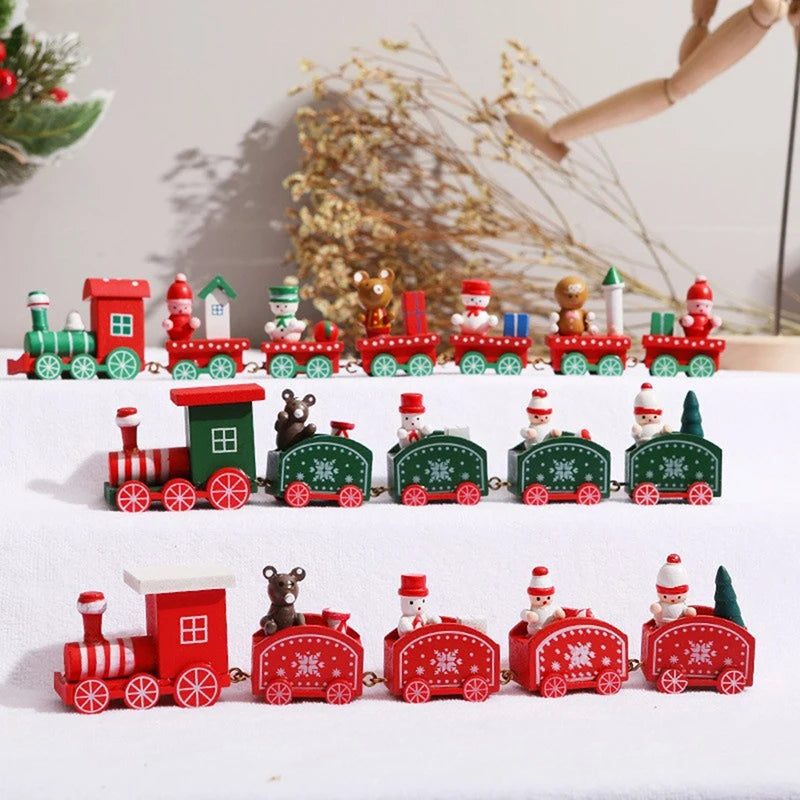 Festive Christmas Train Ornament for Holiday Cheer