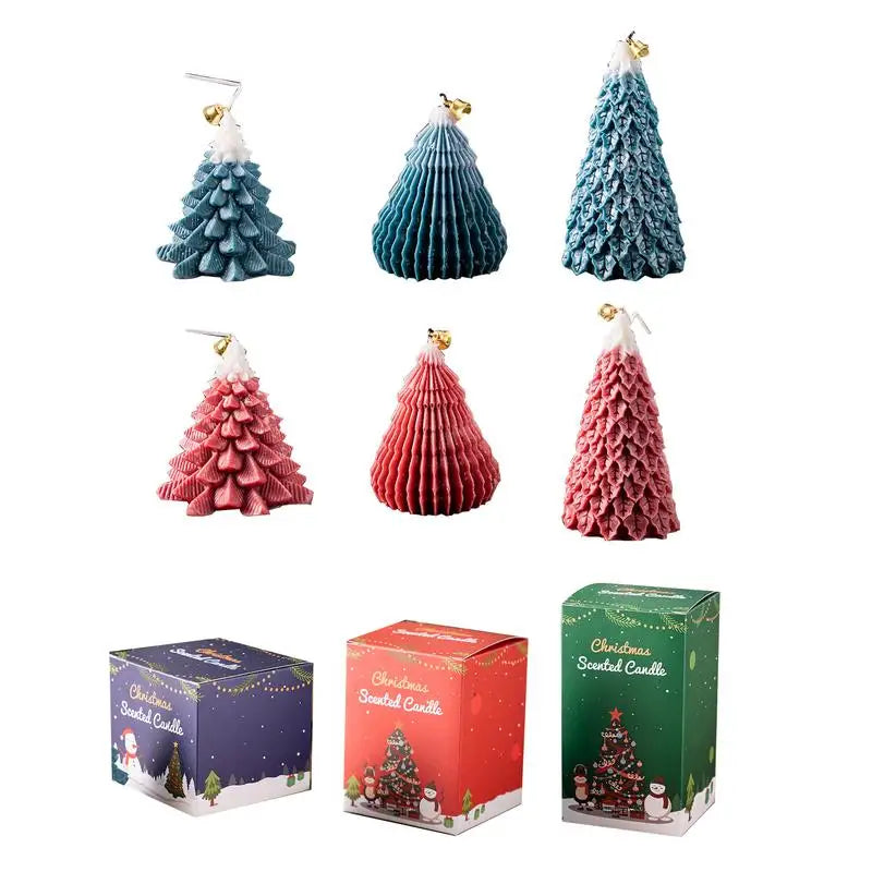 Handmade Christmas Tree Aromatic Candle Gift - Image 5