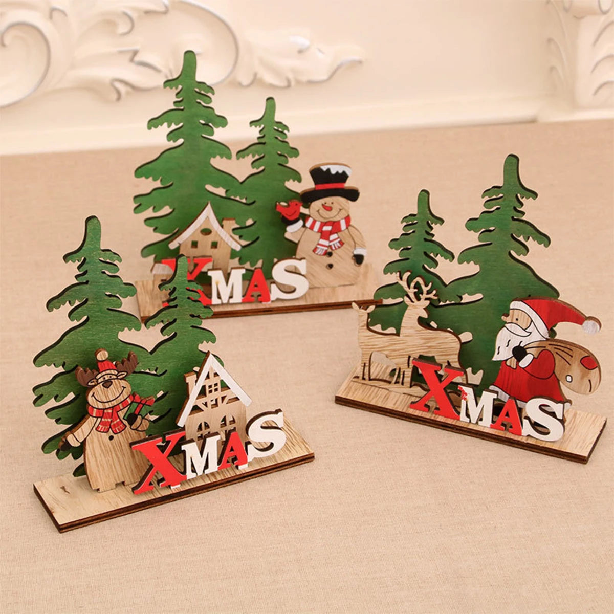 Charming Wooden Christmas Ornaments for Holiday Joy