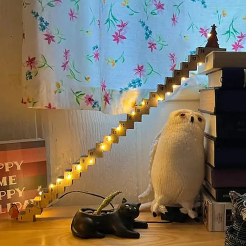 Santa Climbing Stairs Advent Calendar - Unique Countdown - Image 6