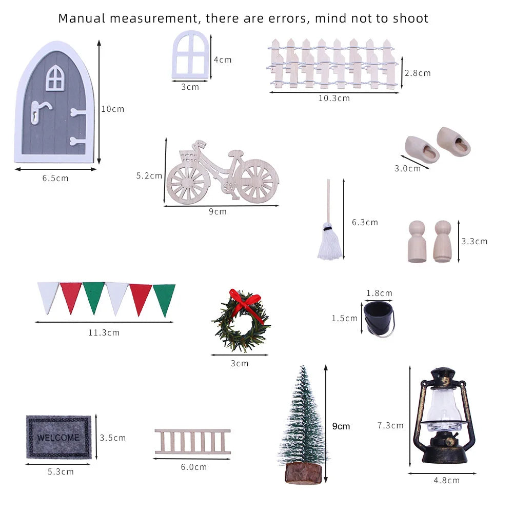 11-Piece Christmas Elf Door & Decor Set - Image 26