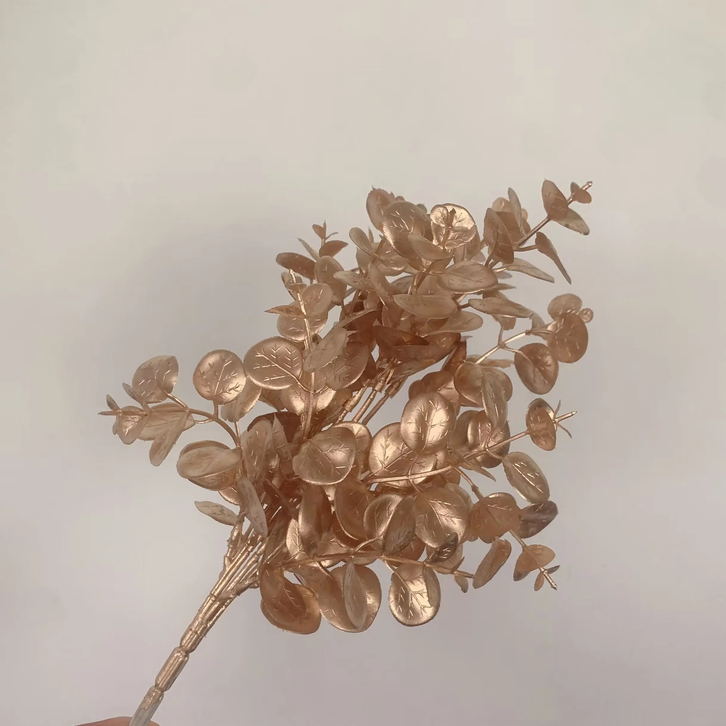 “Elegant Golden Eucalyptus Rose Bouquet for Christmas” - Image 6
