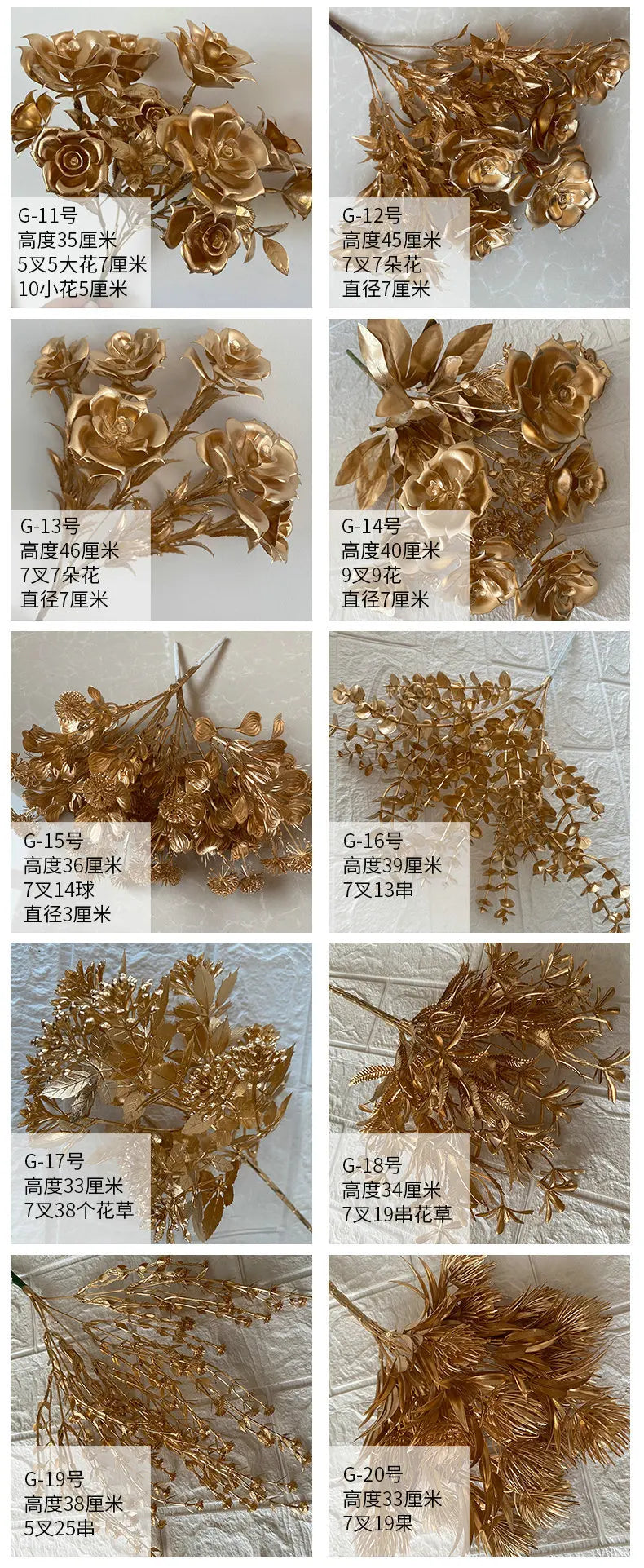 “Elegant Golden Eucalyptus Rose Bouquet for Christmas” - Image 13