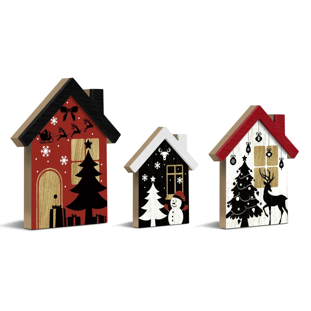 Charming 3-Piece Christmas Tabletop Decor Set - Image 2