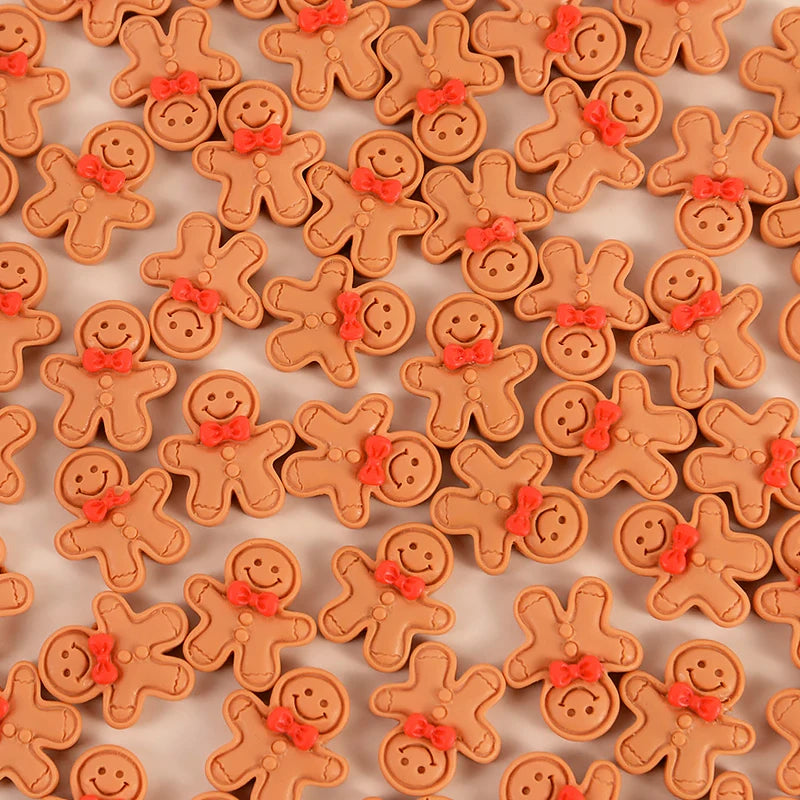 10/20pcs Mini Gingerbread Man Christmas Decorations - Image 6