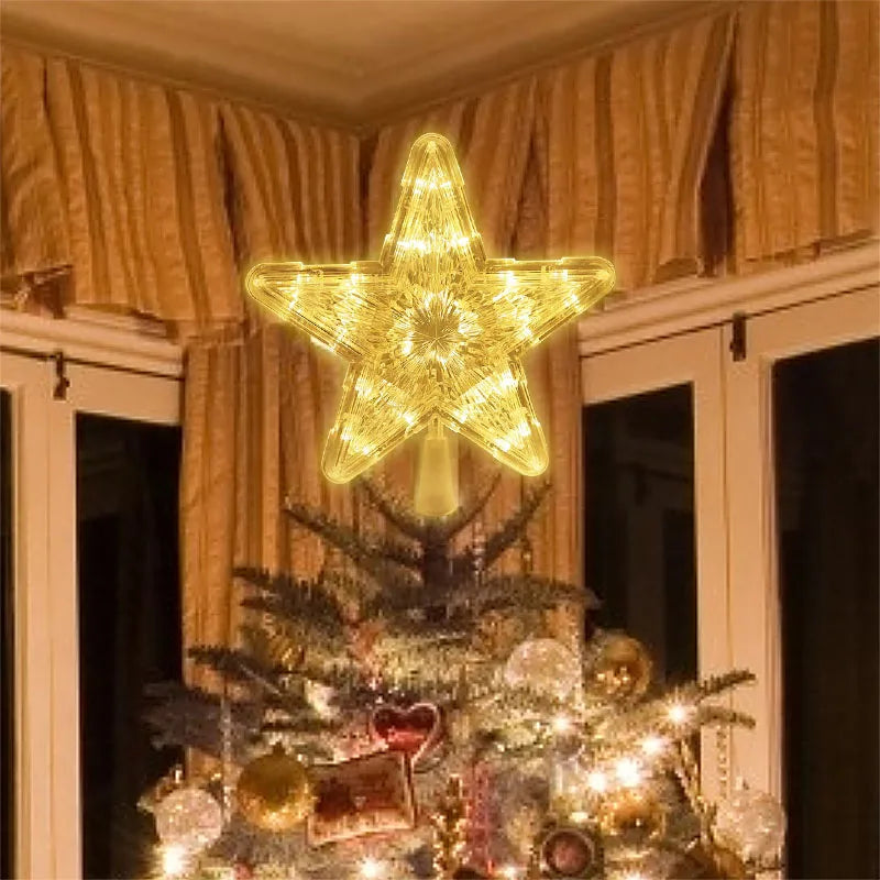 Enchanting LED Christmas Tree Star Topper Ornament - Image 13
