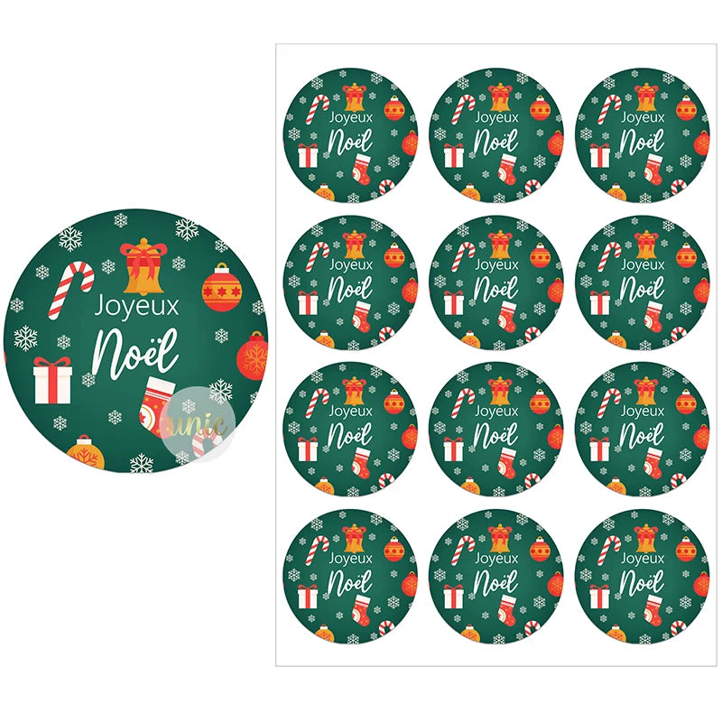 Festive Christmas Stickers for Gift Wrapping - Image 11