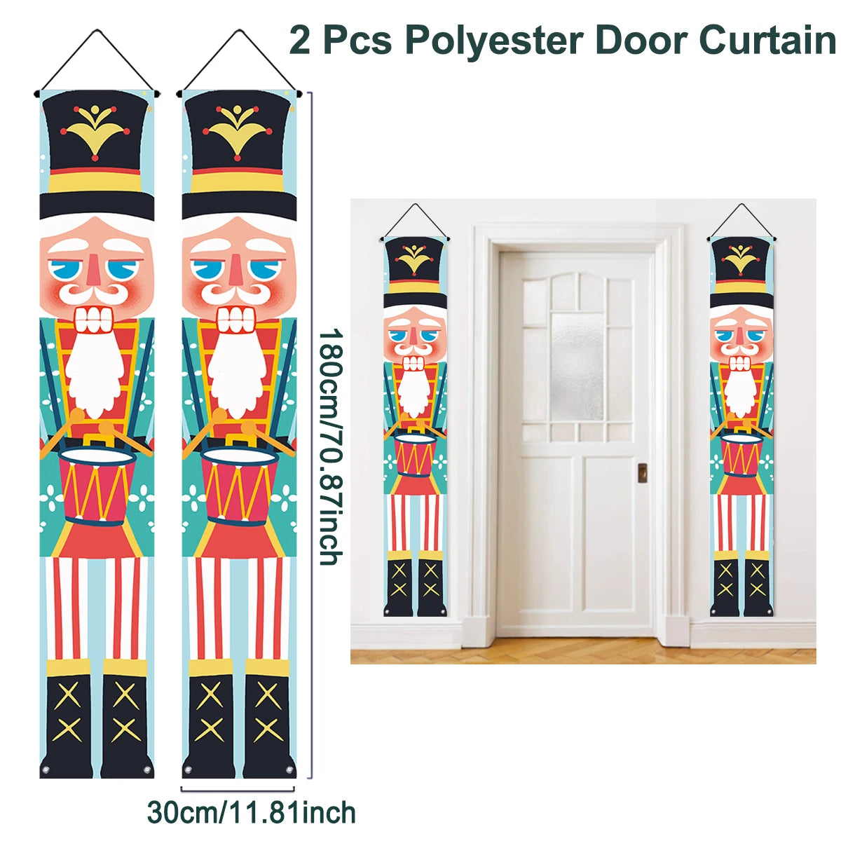 Charming Merry Christmas Door Banner Decoration - Image 21