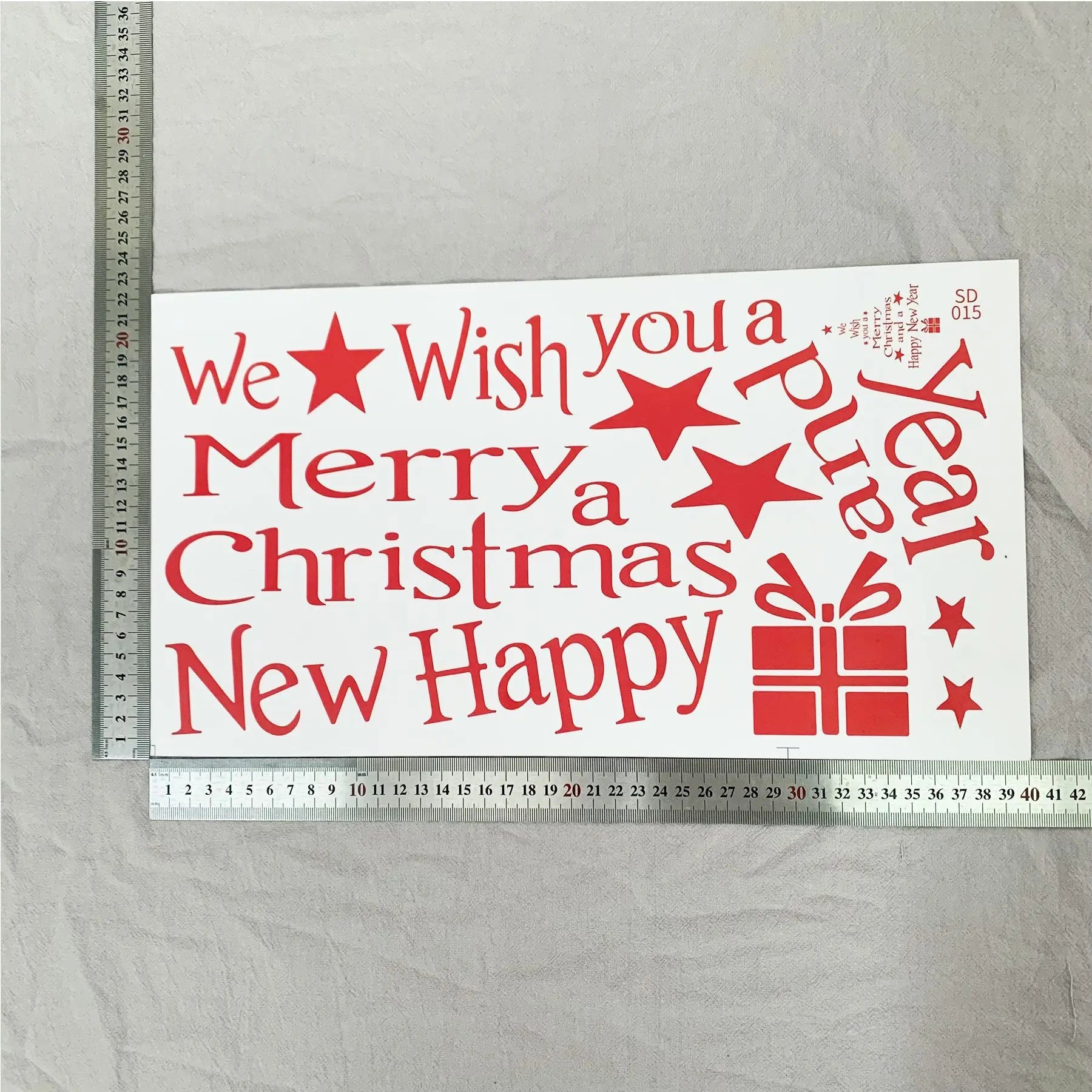 Festive Christmas Tree Window Clings Stickers - Image 10