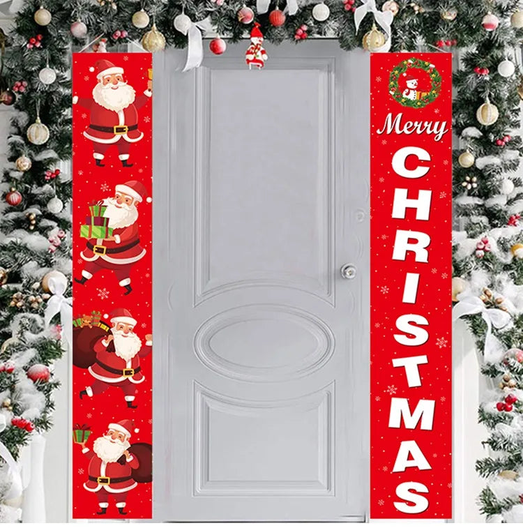 Charming Merry Christmas Door Banner Decoration - Image 45