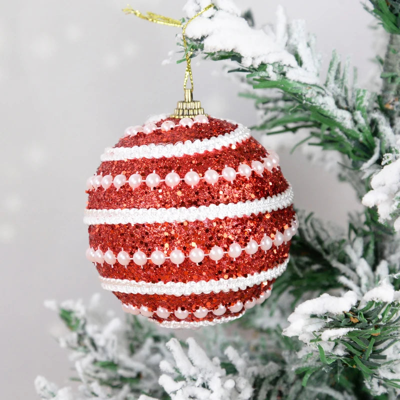 Sparkling Sequin Christmas Tree Ornaments - 2/4 Pack - Image 38