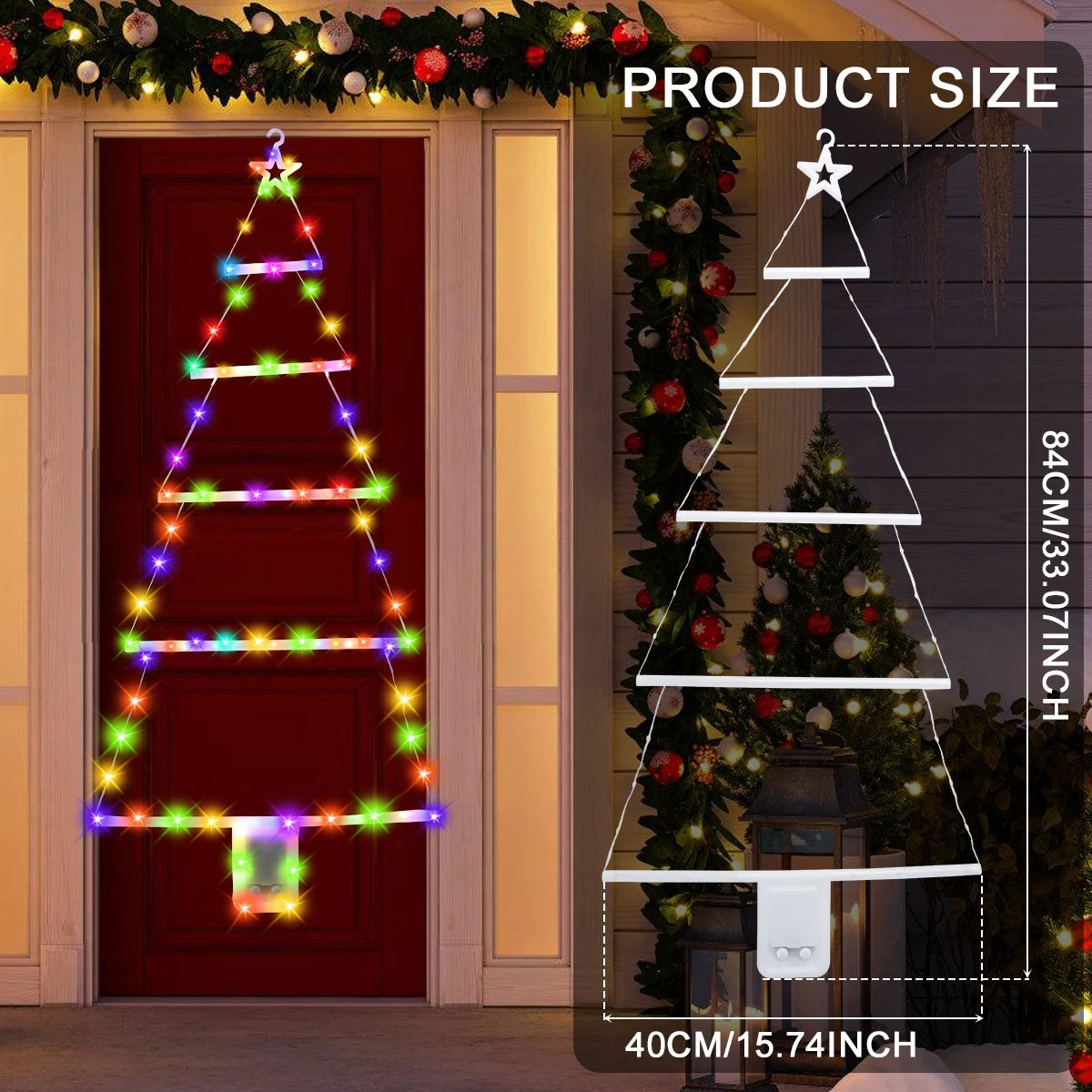 Santa Claus Climbing Ladder LED Christmas Light - Image 17