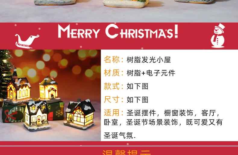 Enchanting LED Christmas Village House Ornament - Image 21