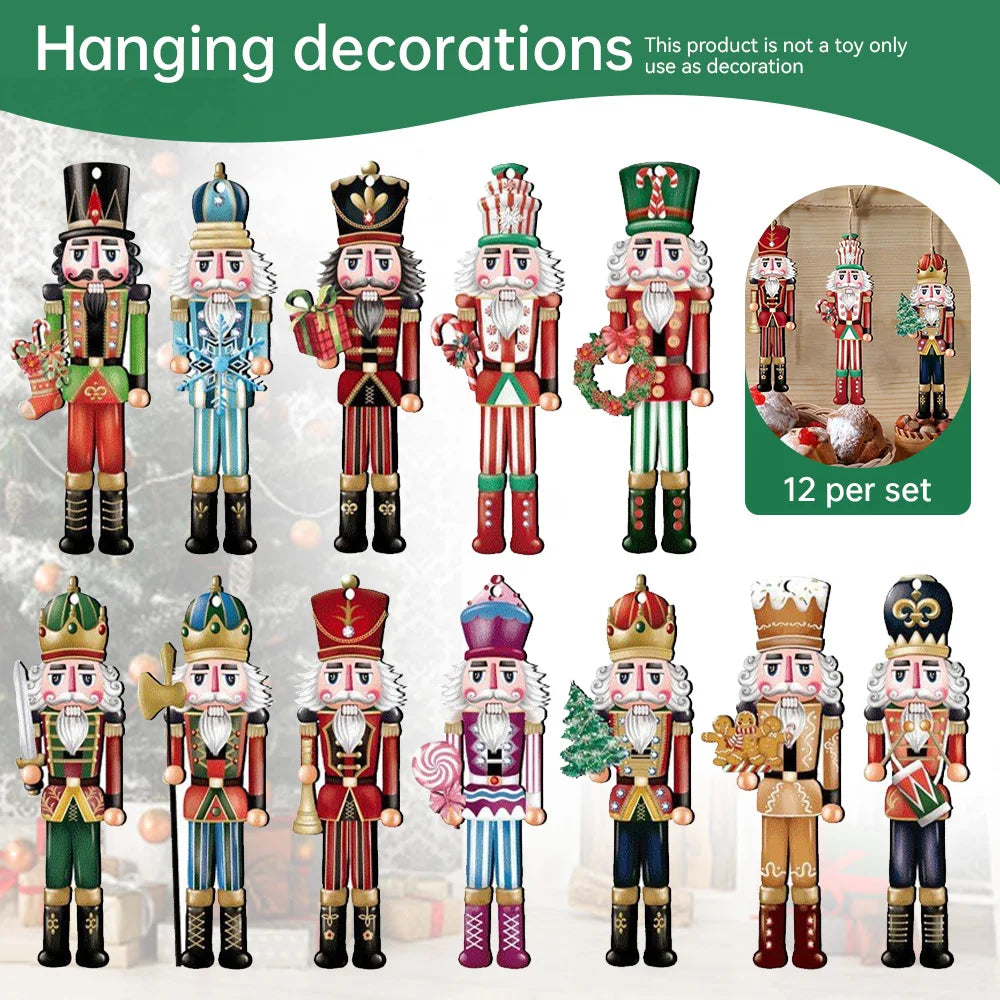Nutcracker Soldier Wooden Christmas Tree Ornament - Image 3