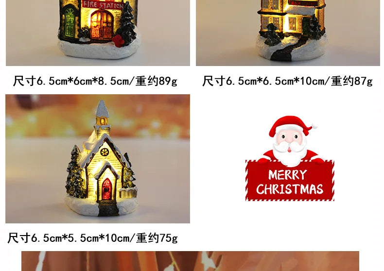 Enchanting LED Christmas Village House Ornament - Image 42