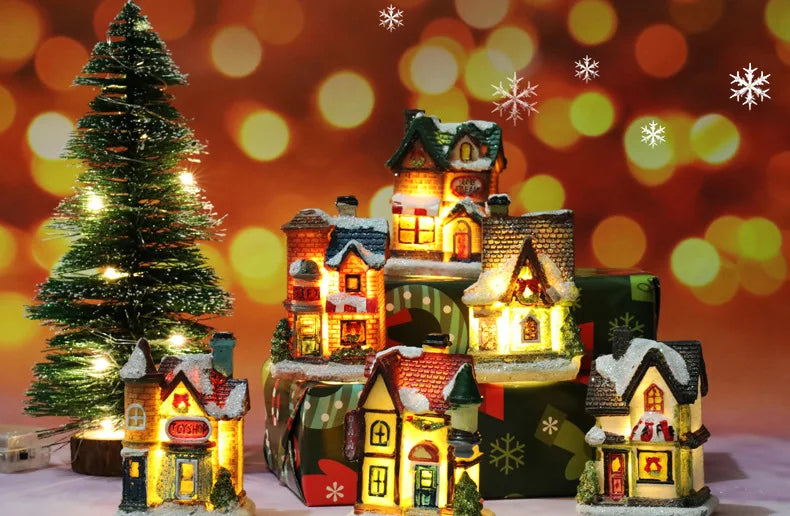 Enchanting LED Christmas Village House Ornament - Image 20